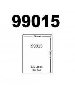 Dymo 99015 / S0722440 Compatible Labels, 70mm x 54mm, 320 Labels, White, Permanent