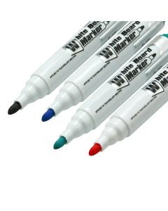 AVARTEK Whiteboard Drywipe Marker Pens Assorted Pack of 4