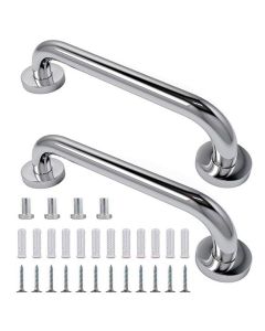 2 x 30cm Safety Bathroom Aid Bath Shower Hand Grip Grab Towel Rail Bar Handle (300mm)
