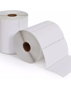 60mm x 35mm White Thermal Direct Printer Labels 400 Per Roll 