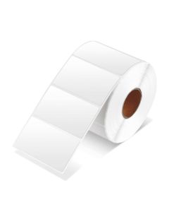 58mm x 40mm direct thermal labels, 800 Roll, 38mm core. Permanent Adhesive