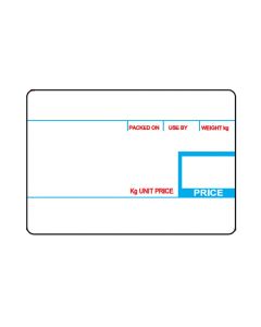58mm x 40mm White CAS Scale Thermal Direct Labels 750 Per Roll 
