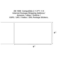 4x6 Thermal Labels 1500 Per Roll For Thermal Printer Royal Mail DHL UPS DPD