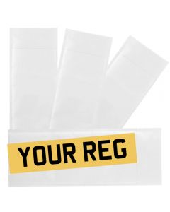 100 White Padded Bubble Number Plate Envelope Mailer 535mm x 180mm