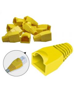 Boot for RJ45 Ethernet Network Cables - Yellow [100 Pack]