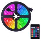 5M RGB LED Colour Changing Strip Light + Black 24 Key Controller