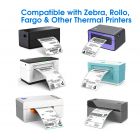 4x8" Fanfold Thermal Shipping Labels (1000 Labels) - 1 Stack