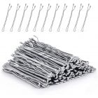 36 Waved Hair Pins Black Blonde Brown Bun Pins Hair Slides Kirby Grips 5.3cm (Silver)