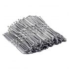36 Waved Hair Pins Black Blonde Brown Bun Pins Hair Slides Kirby Grips 5.3cm (Silver)