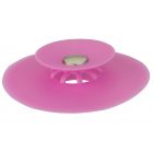 Pink Silicone Kitchen Sink Shower Tray Water Plug Strainer