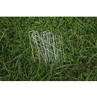 100 Silver Galvanised Grass Pins 150mm