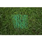 100 Green Galvanised Grass Pins 150mm