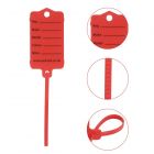 50 Self Locking Key Tags Keytags Garages Car Sales Workshops Caravans - Red