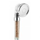 H & J - IONIC HAND HELD 3 SPRAY CLEAR SHOWER HEAD SHOWER FILTER