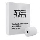 80mm x 80mm Thermal Till Receipt Paper Rolls EPOS (Box of 20)