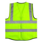 Hi Vis Vest Vest Yellow - High Viz Visibility Work Safety Waistcoat - Small