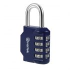 AVARTEK - All Weather Aluminium Combination Blue Padlock 30mm