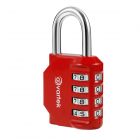 AVARTEK - All Weather Aluminium Combination Red Padlock 30mm