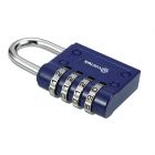 AVARTEK - Combination Combi Resettable Padlock Security 4-Digit - 40mm - BLUE