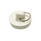 Plastic Sink/Bath Plug Stopper White - 38mm 1½"