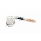 H & J - IONIC HAND HELD 3 SPRAY CLEAR BUTTON SHOWER HEAD SHOWER FILTER